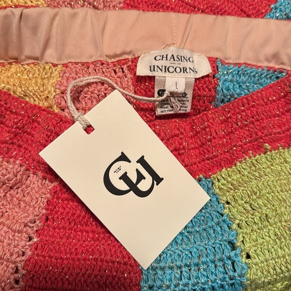 Chasing Unicorns Rainbow Crochet Maxi Skirt - Picture 5 of 5